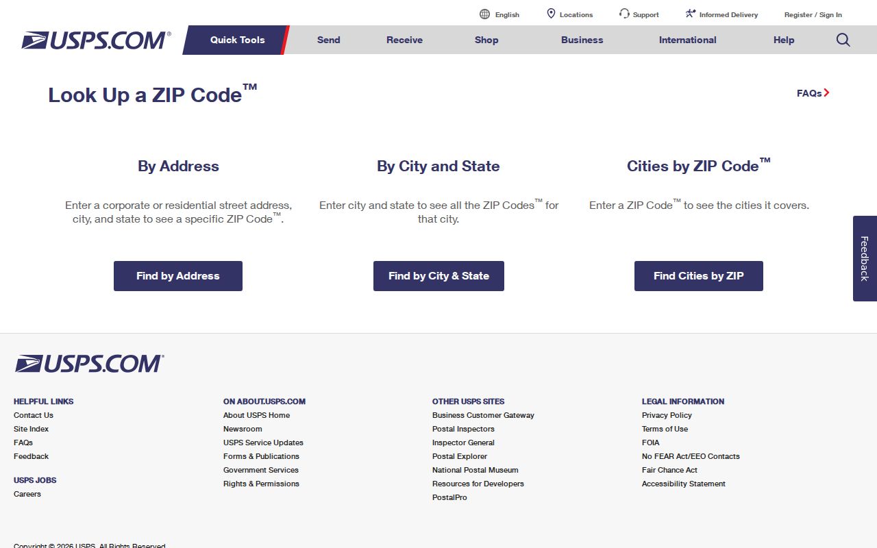 Burke ZIP code directory USPS lookup modes