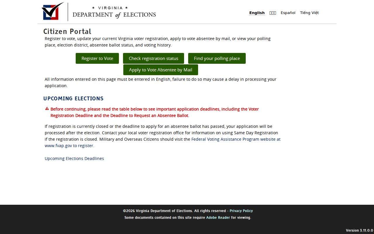 Burke residents directory Virginia voter Citizen Portal